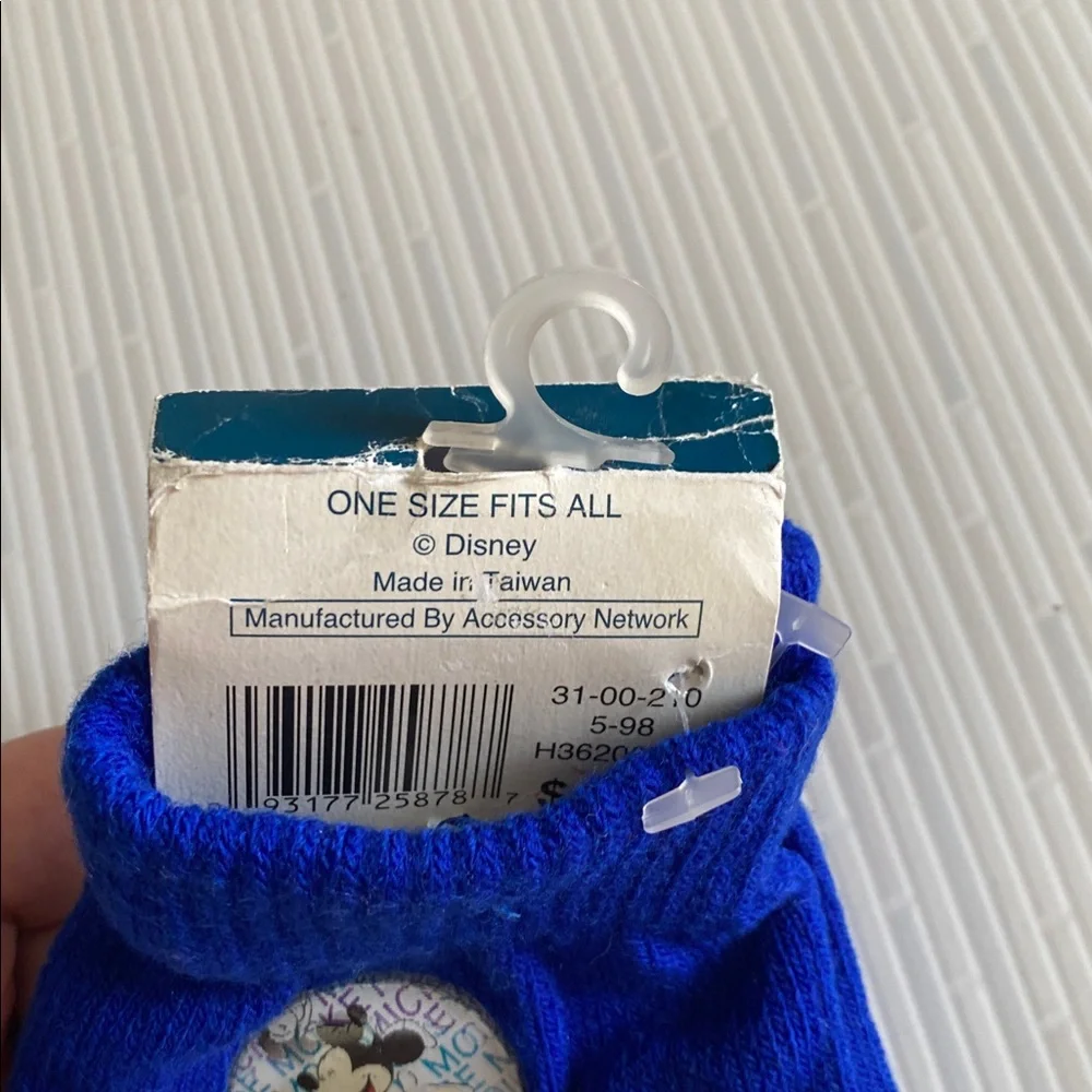 Mickey Mouse Mittens Gloves Disney Kids Youth Blue Unlimited Magic Hologram NEW